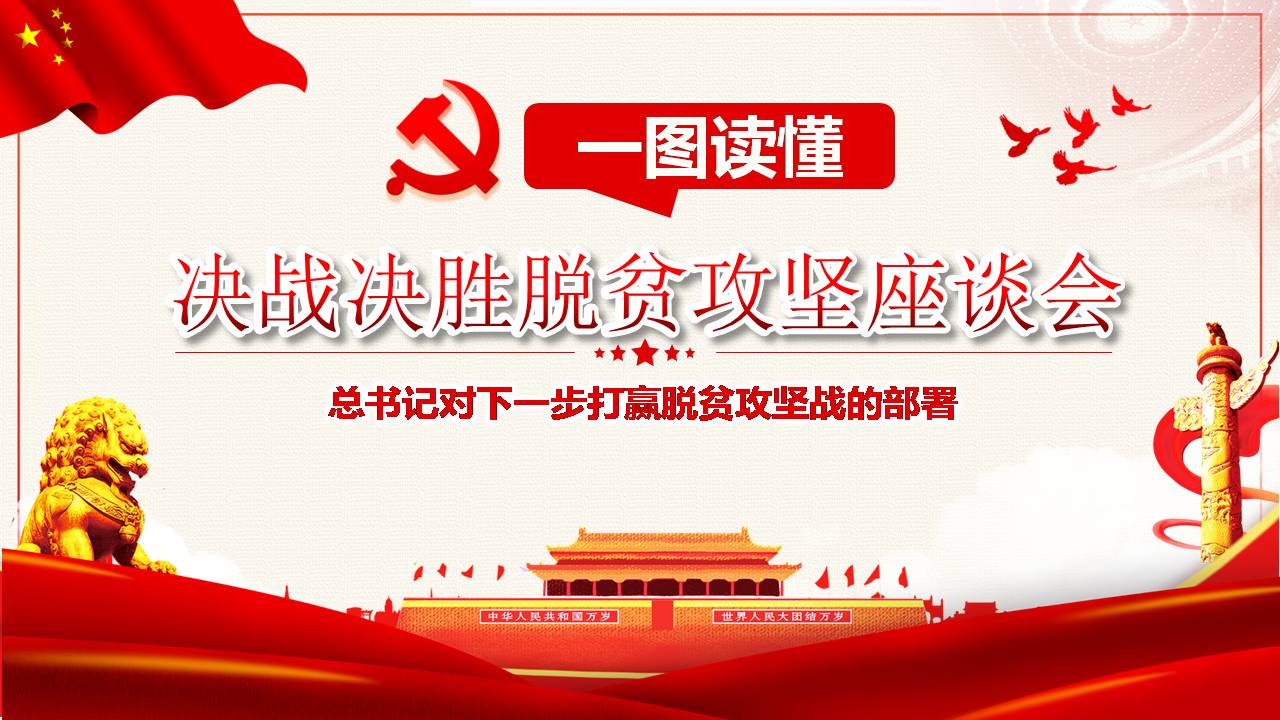 2020年決戰(zhàn)決勝脫貧攻堅(jiān)座談會(huì)課件a2020032504