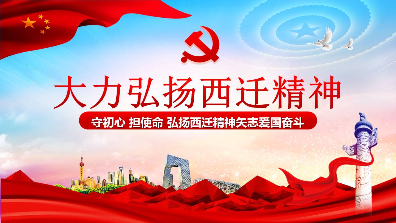 大力弘揚西遷精神學(xué)習(xí)課件a2020052002